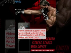 Video-Technische Unterstützung nach dem Service Schwarz Instant Coffee Vending Machine mit 1200W Leistung und schwarze Farbe