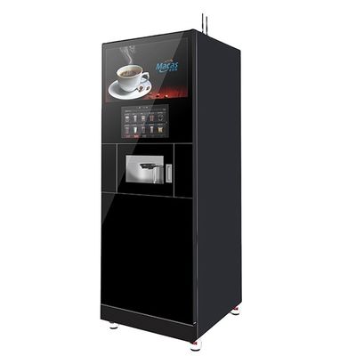 Frisch gemahlener Autokapuzzino-Automaten frei stehend mit Kühlgerät