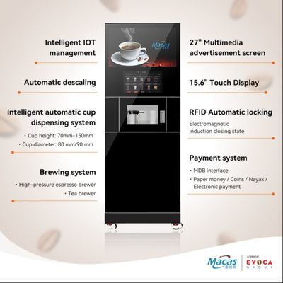 300 Stück Tasse 80mm/90mm Smart Bean Kaffeemaschine mit Bohnenmiller