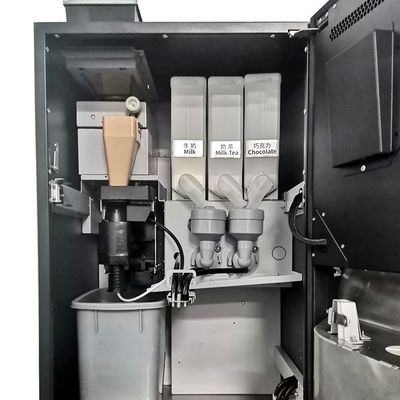 Automatische Kaffeemaschine aus Metall und Stahl