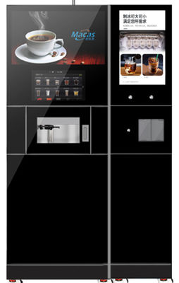 kaufen Edelstahl- und gehärtetes Glas Boden Stehende Kaffeemaschine mit Eismaschine on-line-Fertigung
