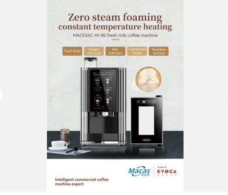 15.6 Zoll Touchscreen Automatische Kaffeemaschine mit frischer Milch