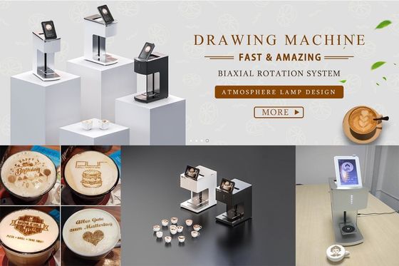 Einfarbiger Kuchen-Kaffee-Kunstdruckmaschine 15W Leistung