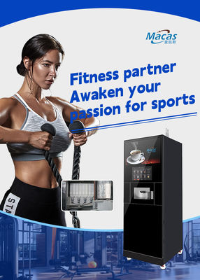 GYM Versorgung Protein Shake Verkaufsautomaten mit 27 Zoll Werbebildschirm