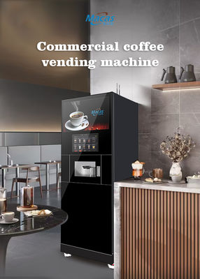 Macas vollautomatische frisch gemahlene Schranke Kaffeemaschine mit benutzerfreundlichem 27-Zoll-Touchscreen und Smart Monitoring
