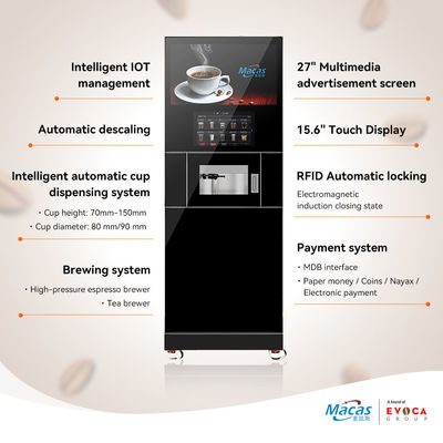 MACAS kommerzielle Boden stehende Kaffeemaschine mit fortschrittlicher Technologie und selbstentwickelte Brauerei für konsistente