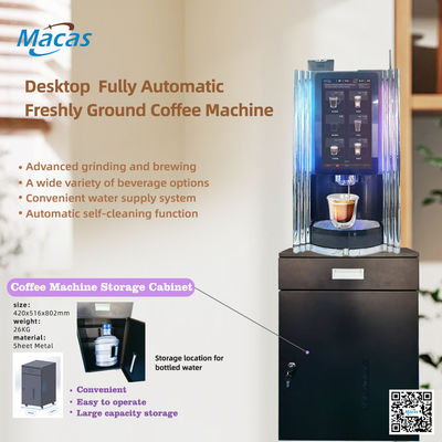 kaufen Bequemer und intelligenter Kaffeevollautomaten-Verkaufsautomat mit individuellem Schrank on-line-Fertigung