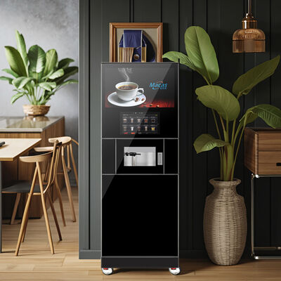 kaufen EVOACAS LE Energieeinsparende Verkaufsautomaten aus Edelstahl kommerzieller Qualität Espresso Automatische Kaffeemaschine mit heißem/kaltem Kaffee on-line-Fertigung