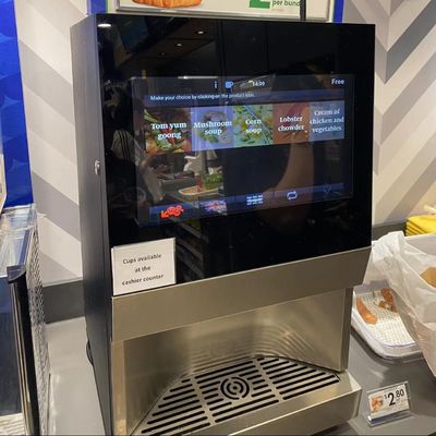 Kaffeemaschine aus Edelstahl mit Einstelltemperatur