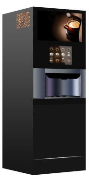 MACAS Kaffeemaschine Kaffeemaschine mit 27 Zoll Werbebildschirm
