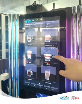 15.6 Zoll Touchscreen Kaffeemaschine mit automatischer Abgabe