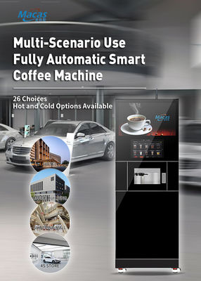 Intelligente Überwachung und Reinigung mit Macas Commercial vollautomatische frisch gemahlene Schrank Kaffeemaschine