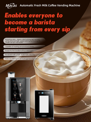 Ein guter Preis. Best Fresh Milk Automatic Espresso Coffee Vending Machine suits in Coffee Shops Online